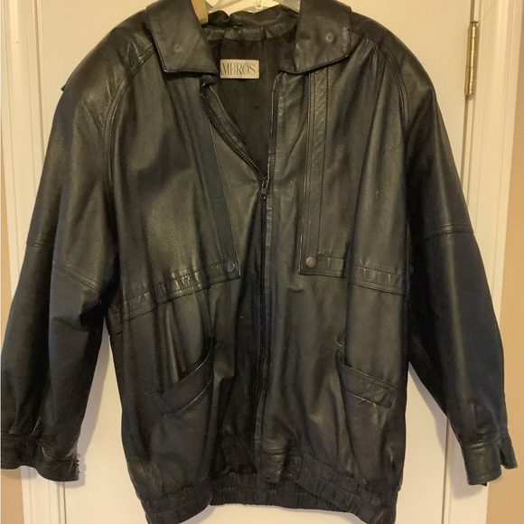 Mens leather bomber jacket - Picture 1 of 6